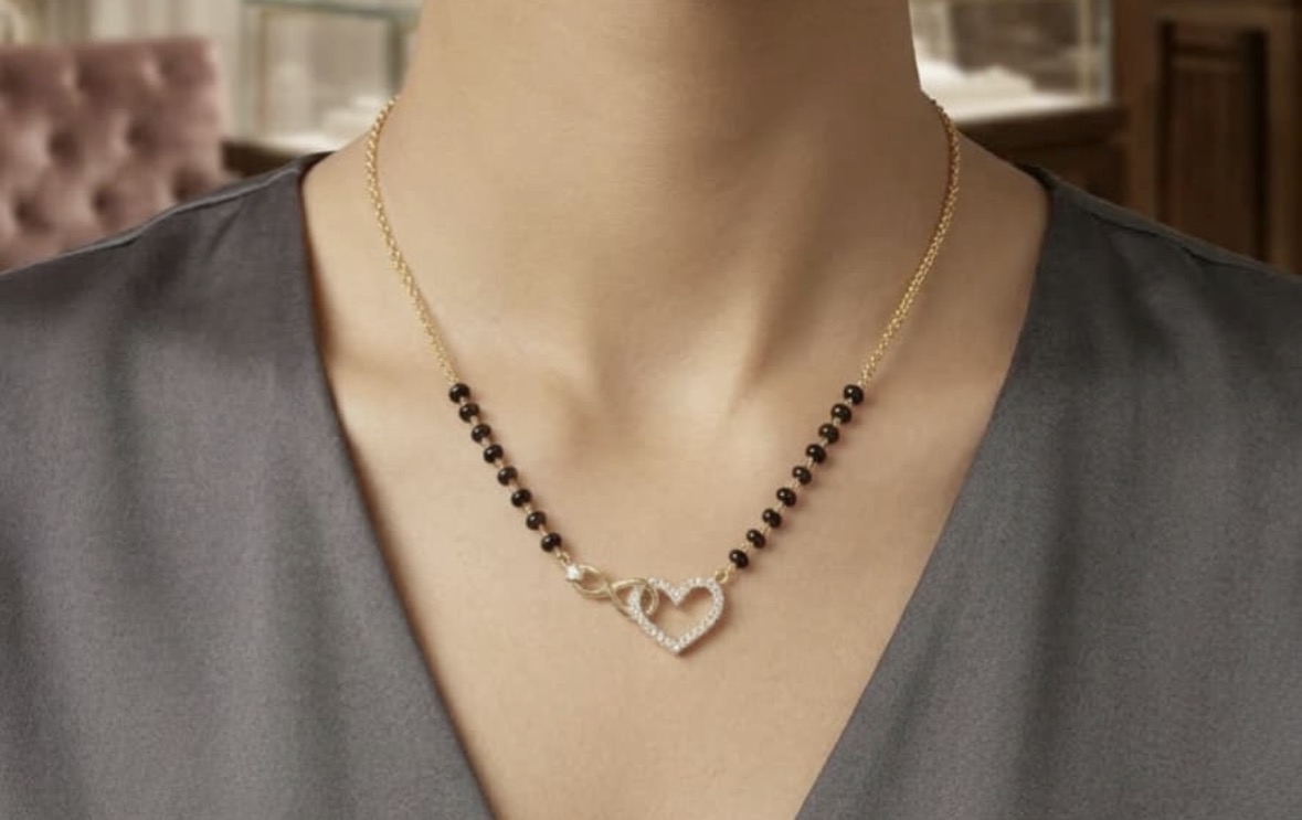 Heart and Infinity Mangalsutra