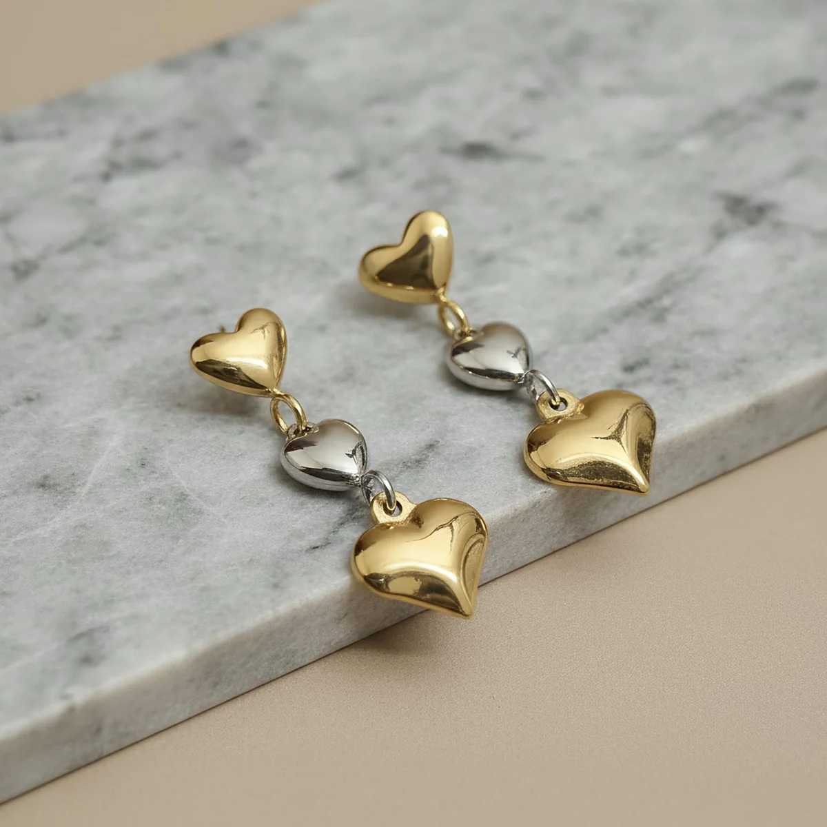 Heart Drop Earrings